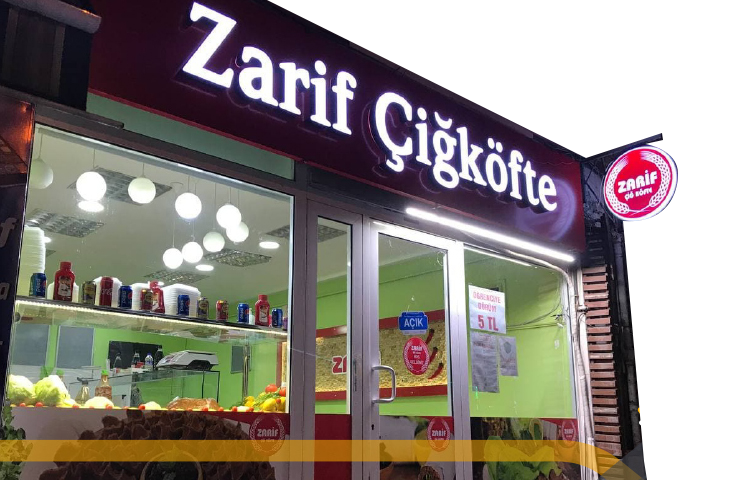 zarif ciğ kofte isikli tabela