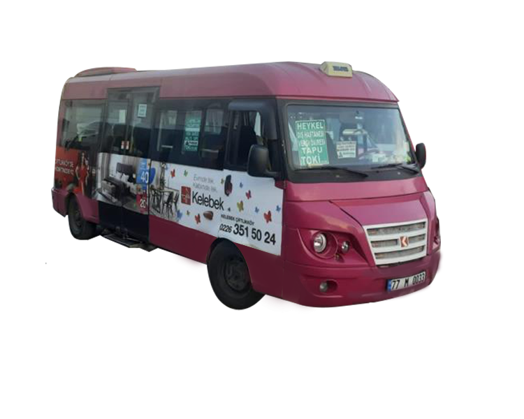 kelebek mobilya minibus reklam