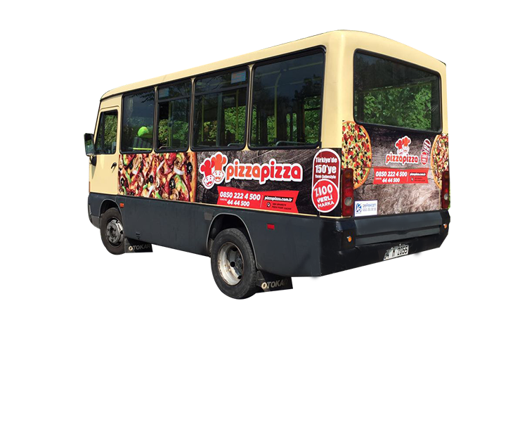 pizza minibus reklam